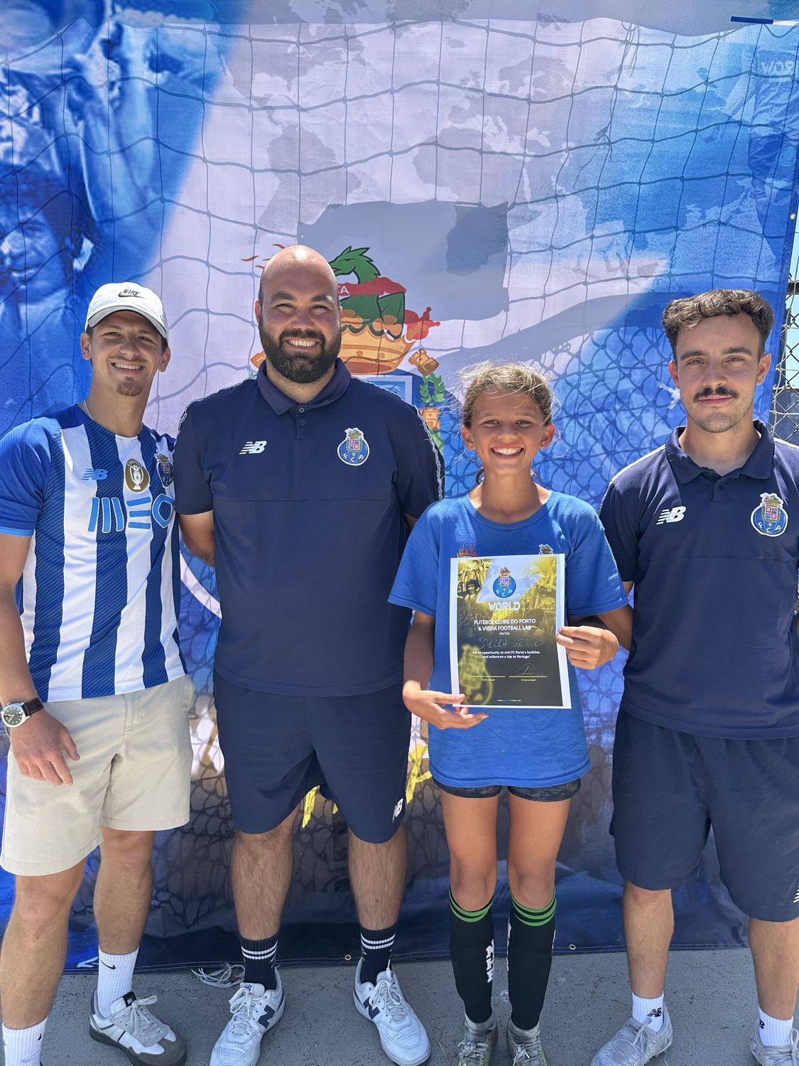 Week 1 Portugal scholarship winner at the FC Porto World Camp